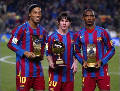 les 3 attanquants de barcelone